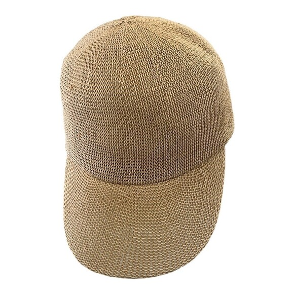 Zara Home Baseball Hat Size S Mesh Beige With Semi Curved Peck - Picture 2 of 5